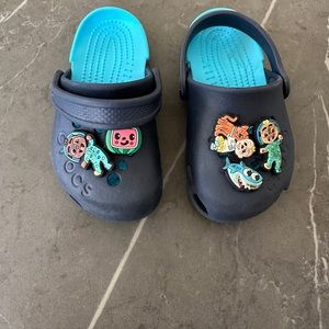 Toddler Crocs with Cocomelon charms